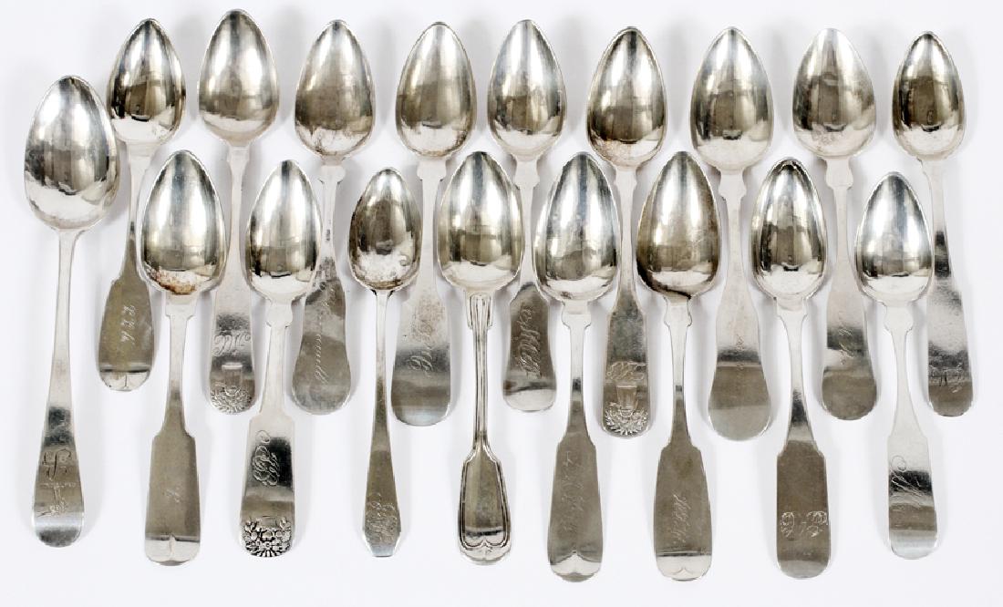 AMERICAN COIN SILVER TEASPOONS COLLECTION, 18 (1 of 4)
