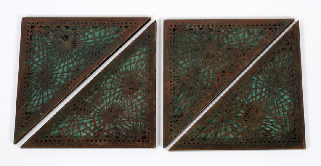TIFFANY BRONZE & GLASS  BLOTTER CORNERS (1 of 5)