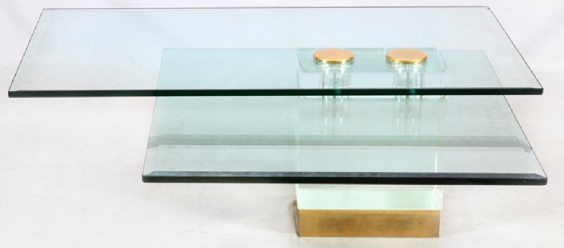 LEON FROST ACRYLIC & GLASS OCCASIONAL TABLE (1 of 3)