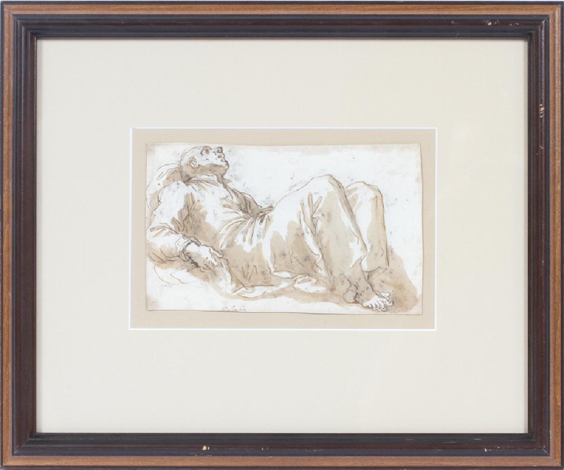 ATTRIBUTED TO  PIETRO MALOMBRA  INK WASH ON PAPER (1 of 4)