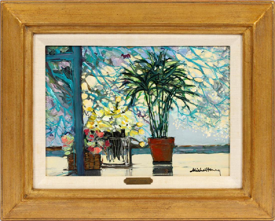 MICHAEL HENRY OIL ON CANVAS, H 13", L 10" (1 of 6)