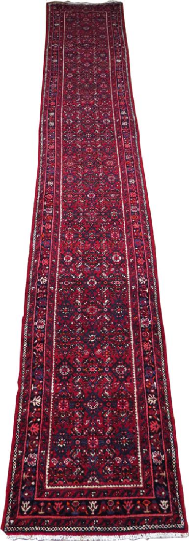 PERSIAN HAMADAN WOOL RUNNER, LATE 20TH C. (1 of 4)