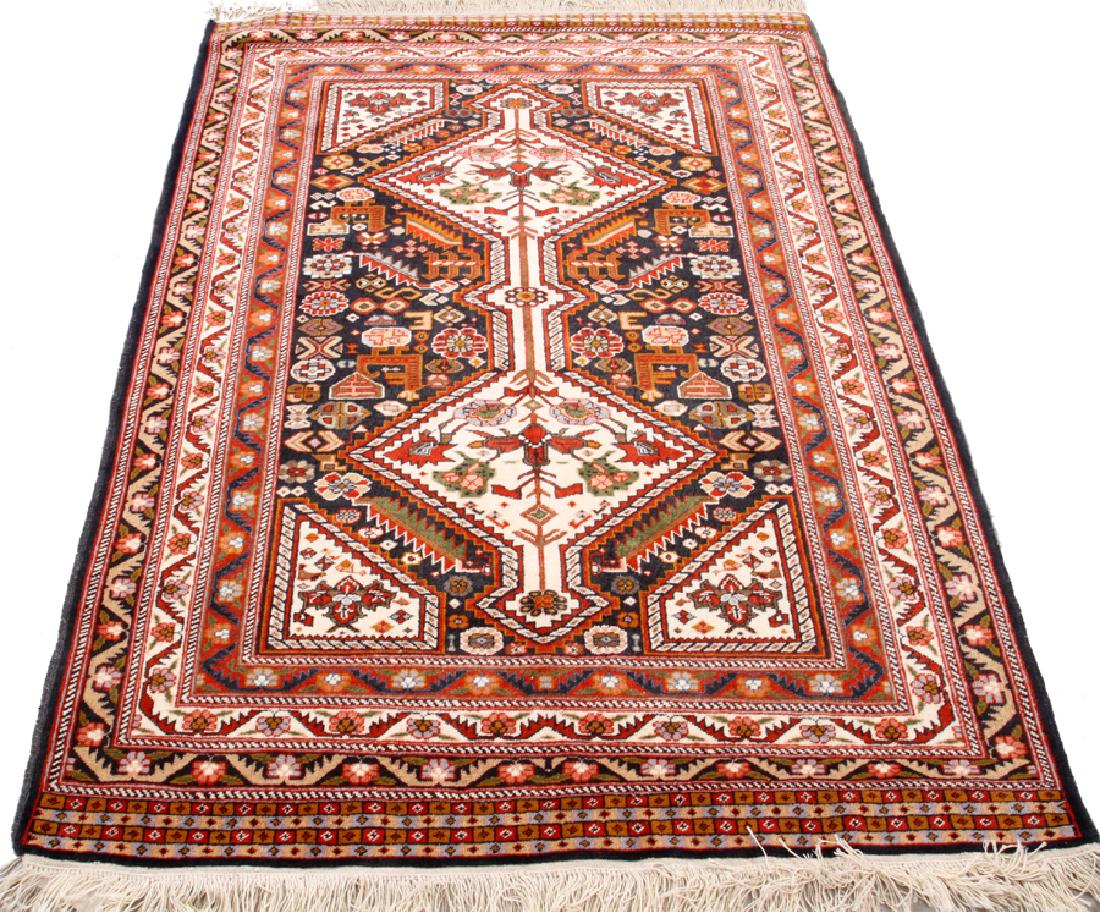 PERSIAN YALAMEH WOOL RUG, W 5' 2", L 7' (1 of 2)