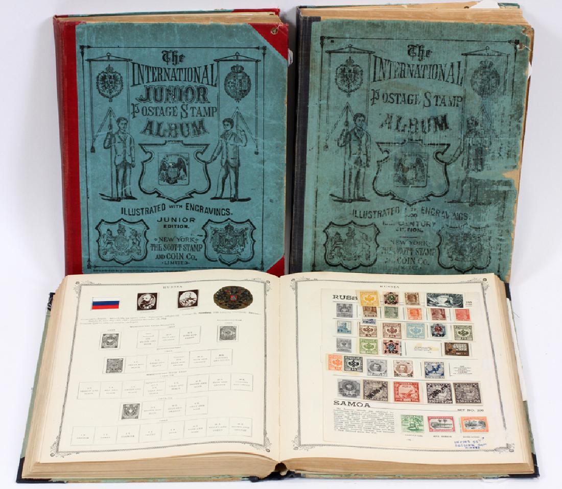 SCOTT SPECIALTY U.S.& INTERNATIONAL ALBUMS: SCOTT SPECIALTY U.S.& INTERNATIONAL COLUMBIAN, RUSSIAN, ETC. STAMP COLLECTION, 1861-, (3) H 12", W 9 1/2" ALBUMS :BOLIVIA 1894. CANADA 1869-99. CHILE 1867-86 ? CHINA 1898. CUBA 1877-99. ECUADOR 1881-9