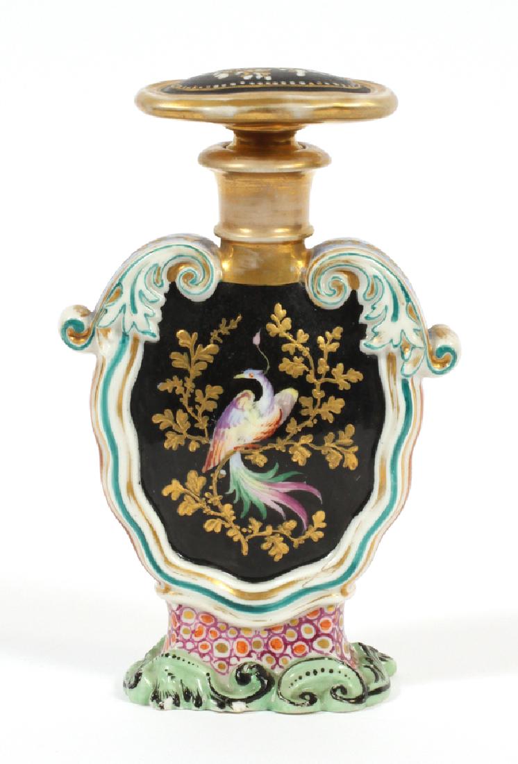 HAND PAINTED PORCELAIN PERFUME BOTTLE (1 of 6)