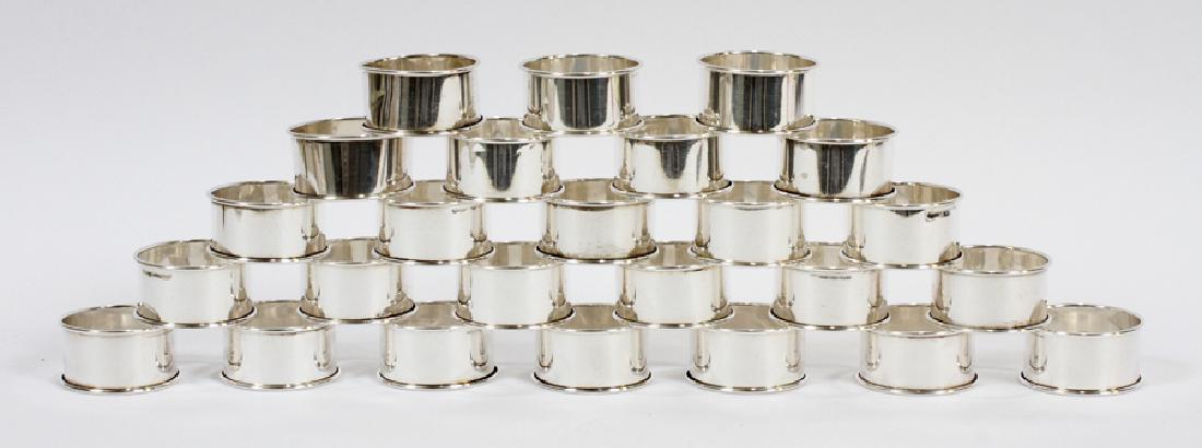 STERLING NAPKIN RINGS, TWENTY FIVE (1 of 3)
