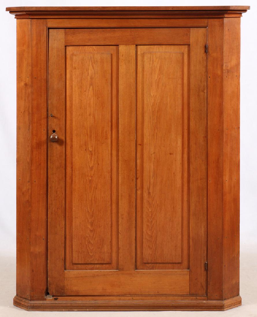 OAK CORNER CUPBOARD, 19TH C. (1 of 3)