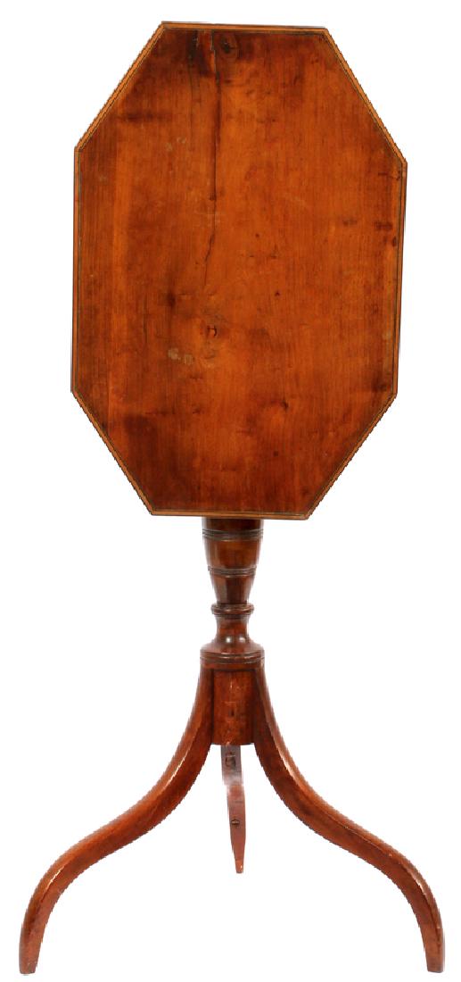 NEW ENGLAND CHERRY TILT-TOP CANDLESTAND, C. 1810 (1 of 11)