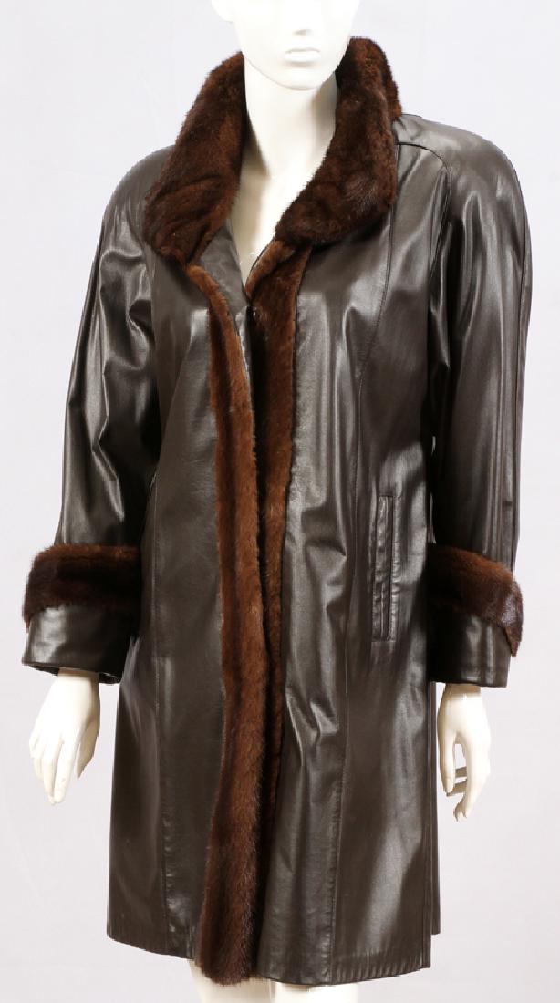 ROBERTO DE BUENOS AIRES DESIGNED MINK TRIM LEATHER (1 of 6)