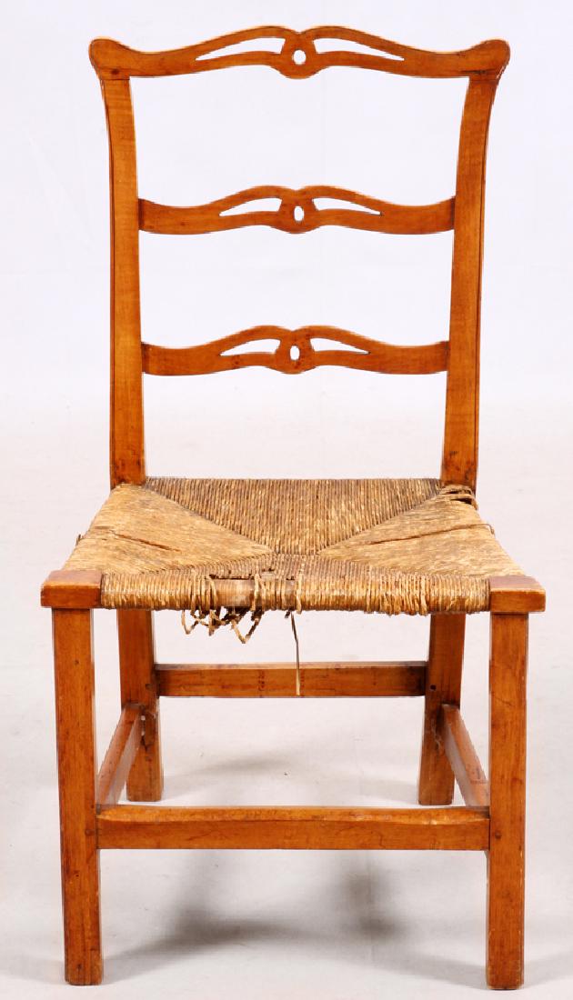 CHIPPENDALE STYLE MAPLE SIDE CHAIR (1 of 5)