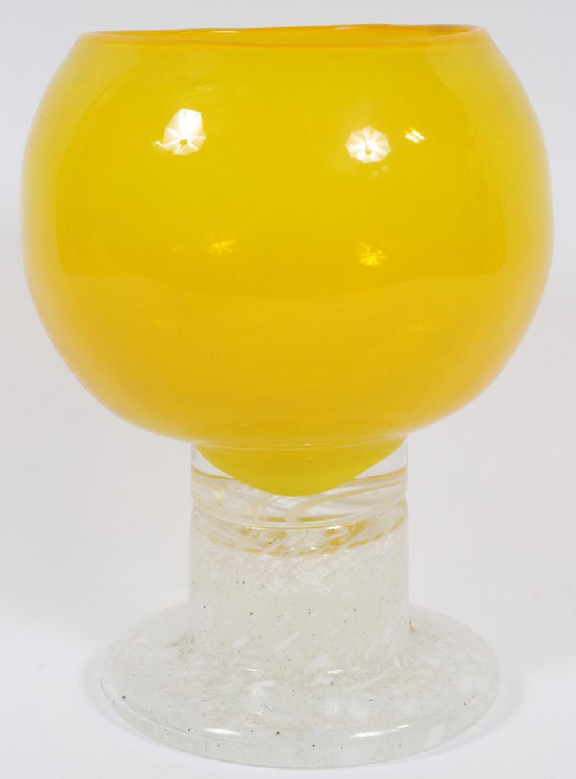 KAJ FRANCK FOR ARABIA COLORED GLASS GOBLET (1 of 3)