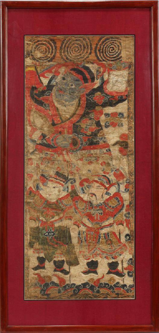 HANOI EMPEROR ASIAN HAND PAINTED FIGURAL SCENE (1 of 4)