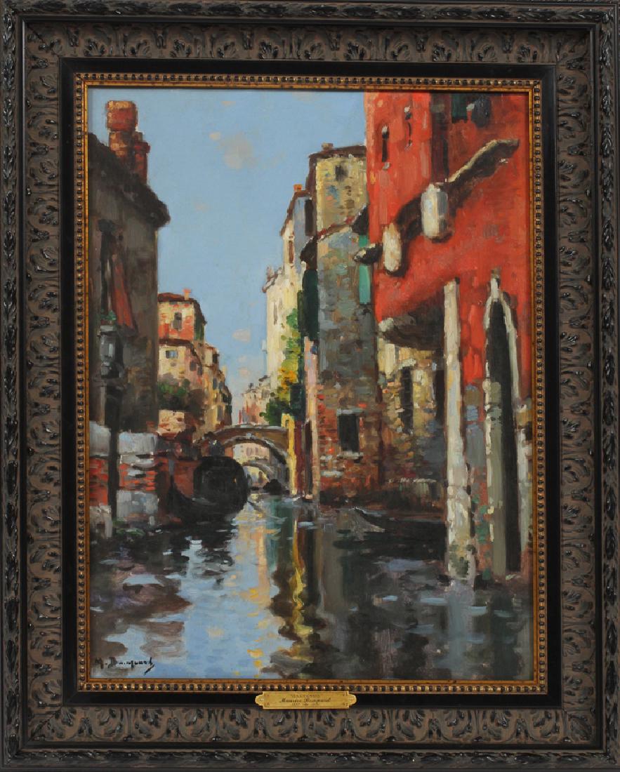 MAURICE BOMPARD OIL ON WOOD PANEL "VENICE CANAL" (1 of 5)