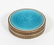 FRENCH SILVER GUILLOCHE BLUE ENAMEL BOX