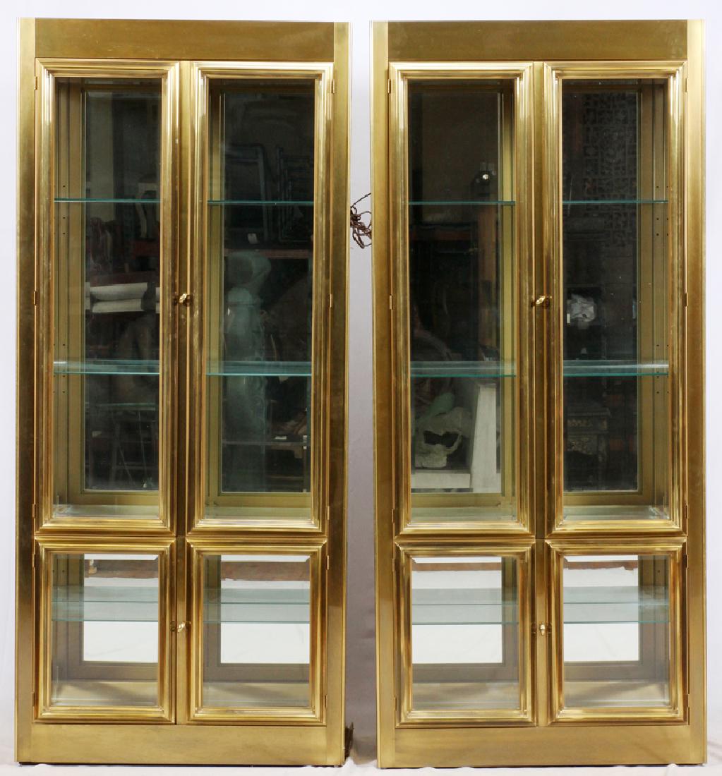 MASTERCRAFT OF GRAND RAPIDS BRASS GLASS  CABINETS (1 of 3)