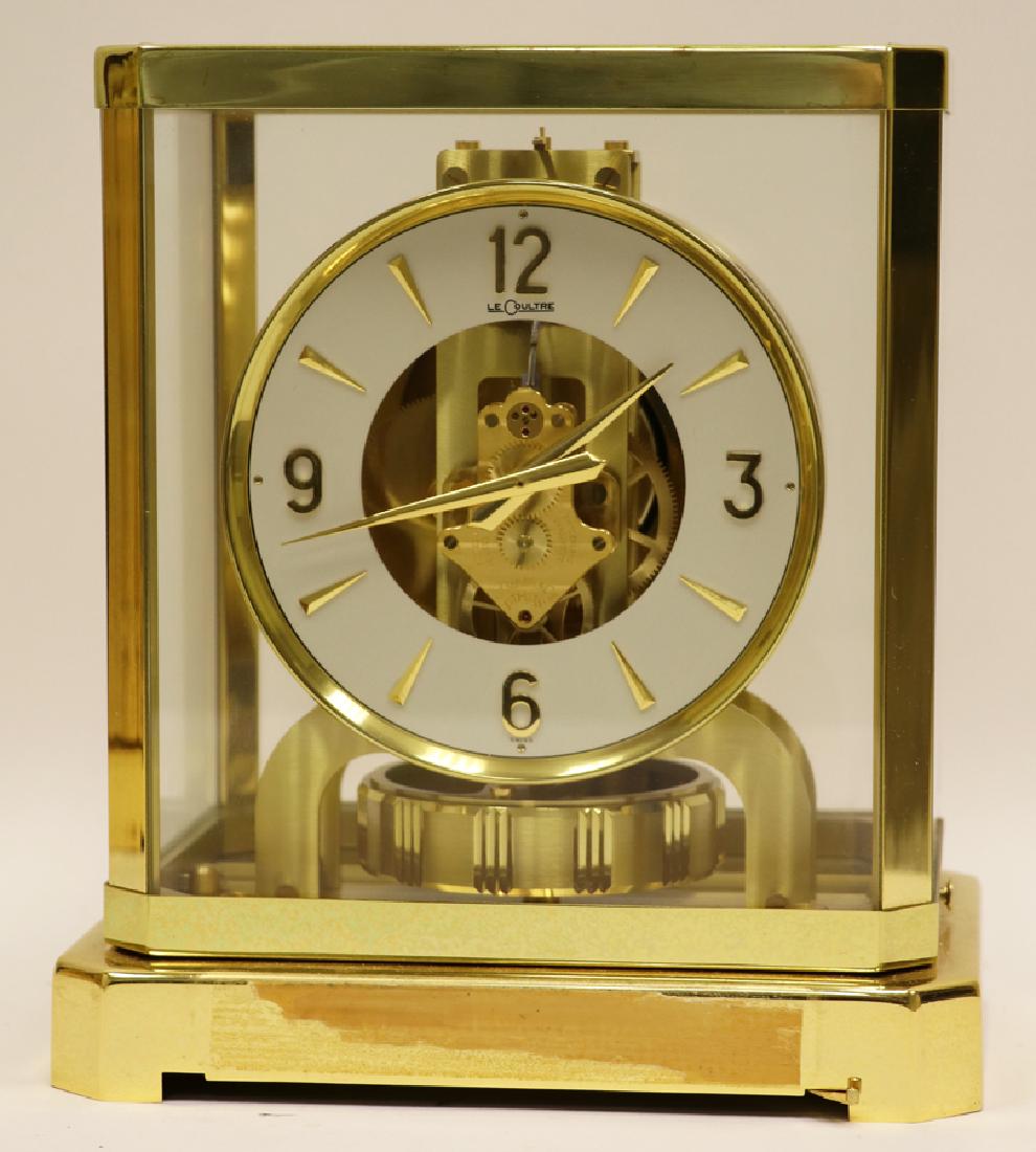 LE COULTRE & CIE, BRASS MANTEL CLOCK (1 of 4)