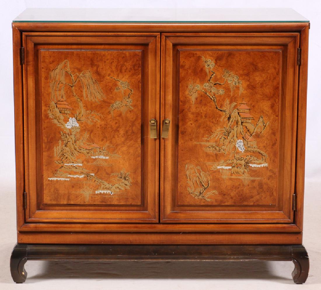 HENRY LINK FURNITURE CHINOISERIE DECORATED COMMODE