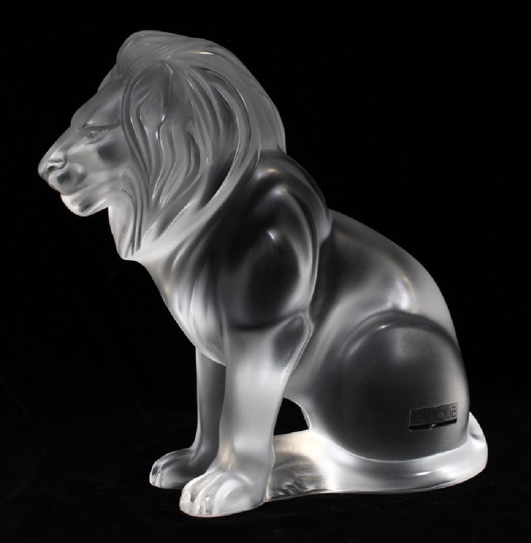 LALIQUE CRYSTAL LION H 8" (1 of 4)