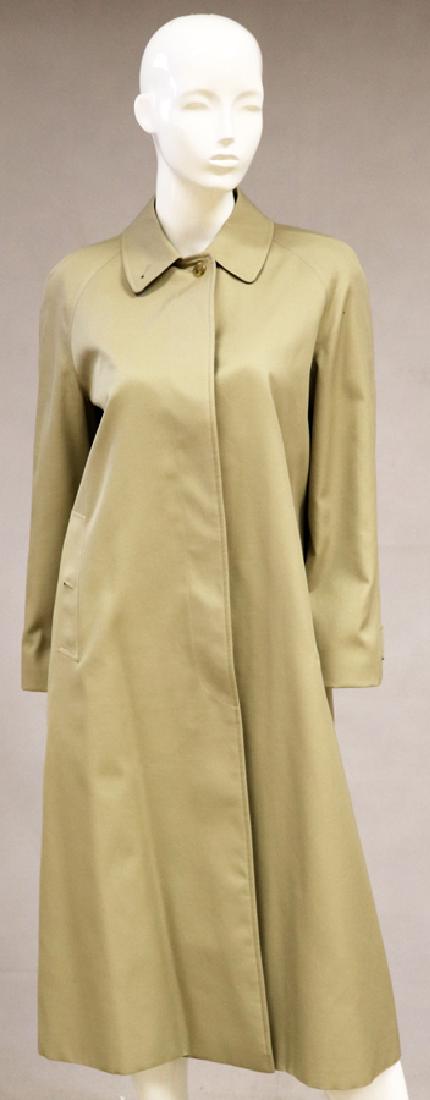 BURBERRY WOMAN'S COAT, BEIGE, SIZE 12 LONG (1 of 1)