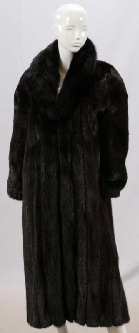 MASTER FURRIER REVERSIBLE MINK COAT SIZE 10-12 (1 of 3)