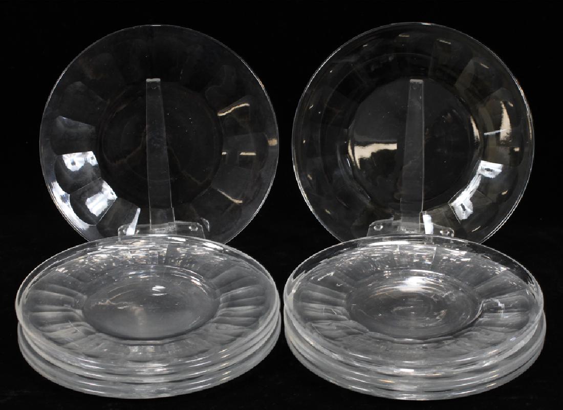 WATERFORD "SHEILA" PATTERN CRYSTAL SALAD PLATES (1 of 2)