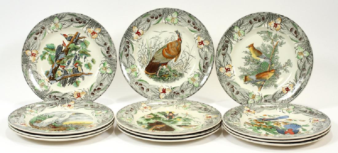 ADAMS PLATES, 12, D 10", BIRDS OF AMERICA. (1 of 17)