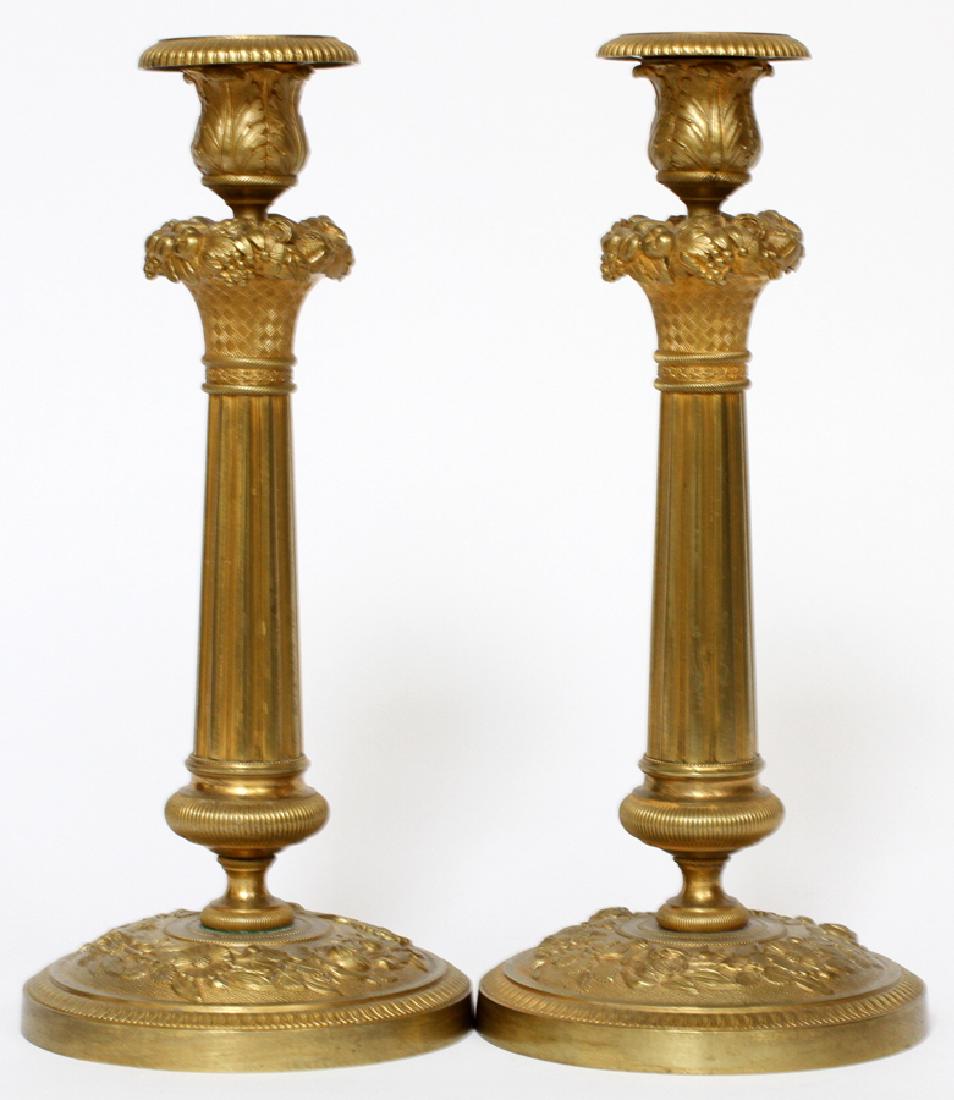 SINGLE LIGHT CANDLE HOLDERS, PAIR (1 of 2)