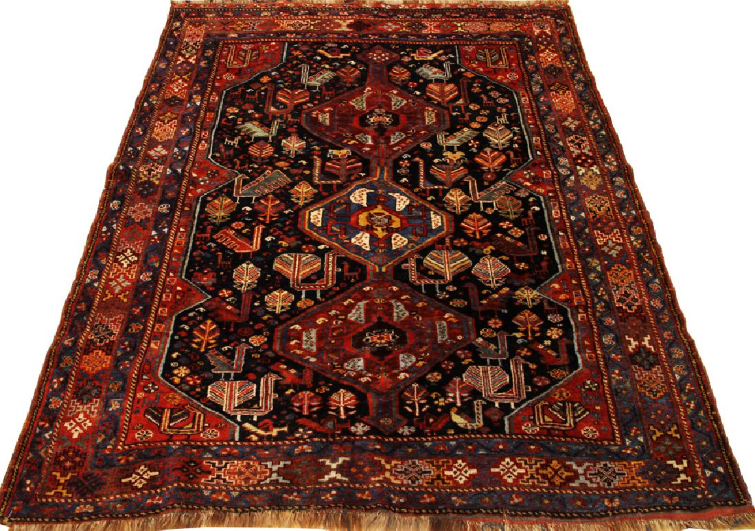 CAMEL HAIR ORIENTAL HAND WOVEN CARPET W 5' L 6' (1 of 4)