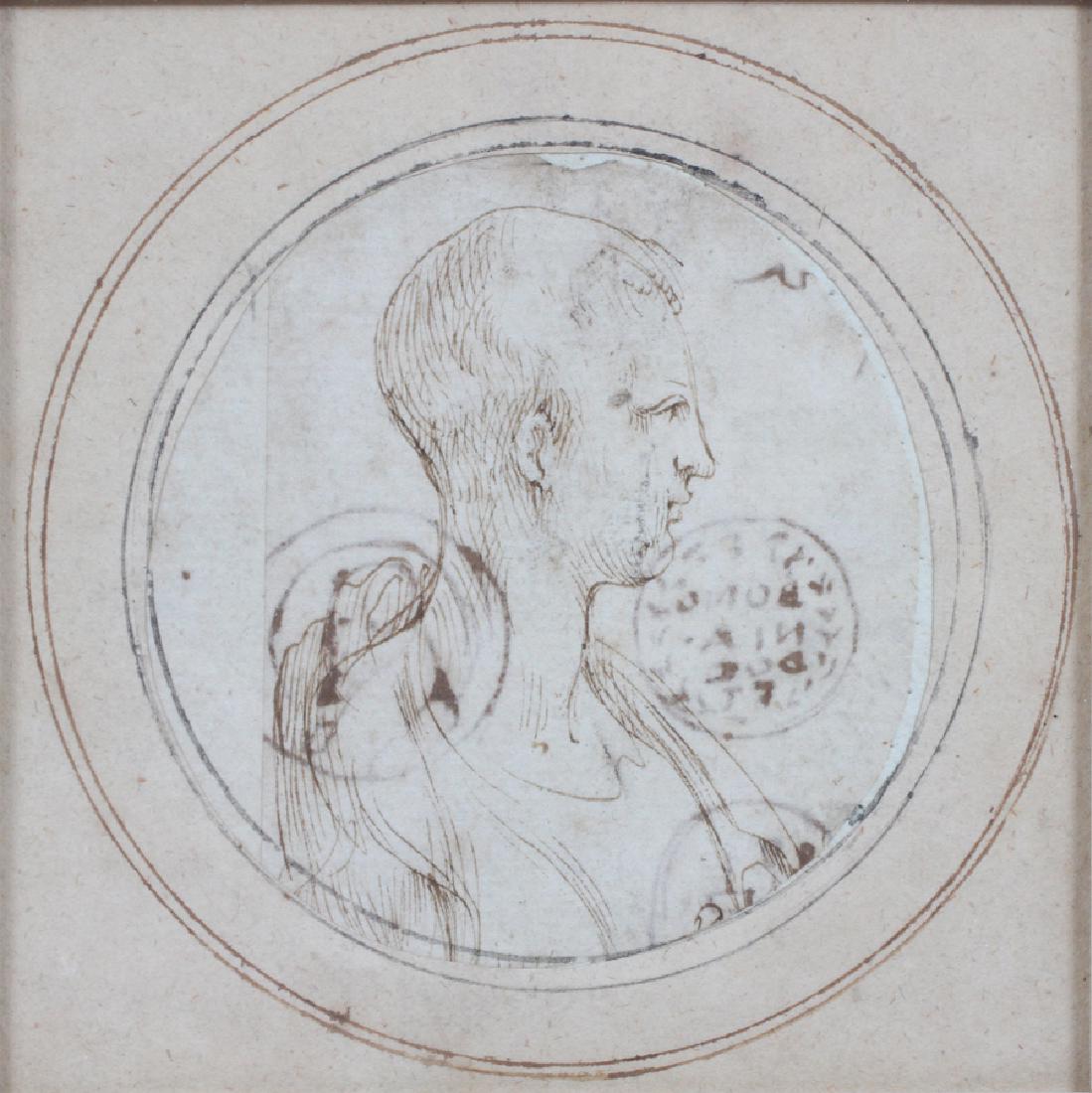 FRANCESCO MAZZUOLI FRAGMENT OF A CIRCULAR INK DRAWING (1 of 5)