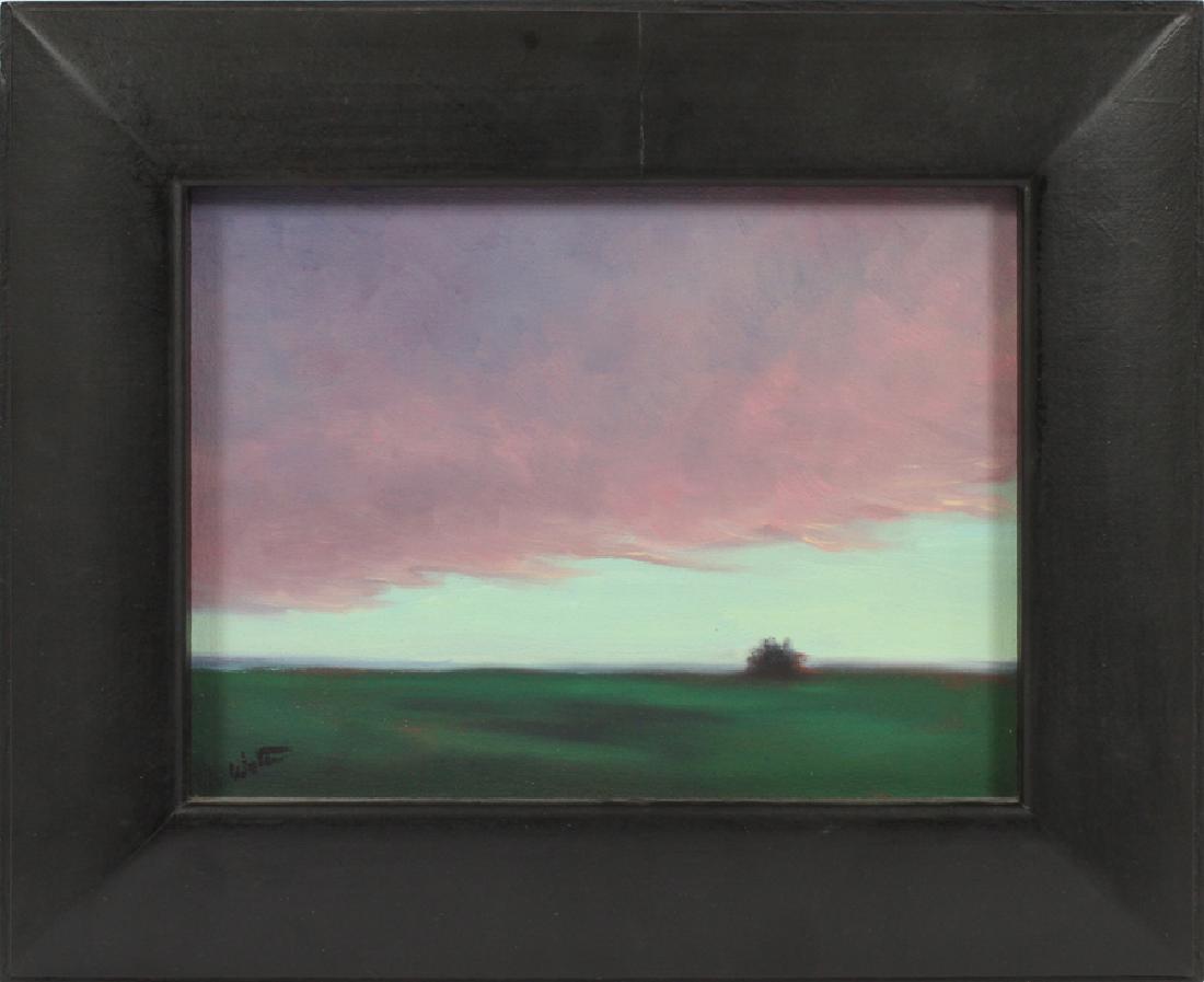 WILL WOLTER OIL ON CANVAS "LONE TREE" (1 of 4)