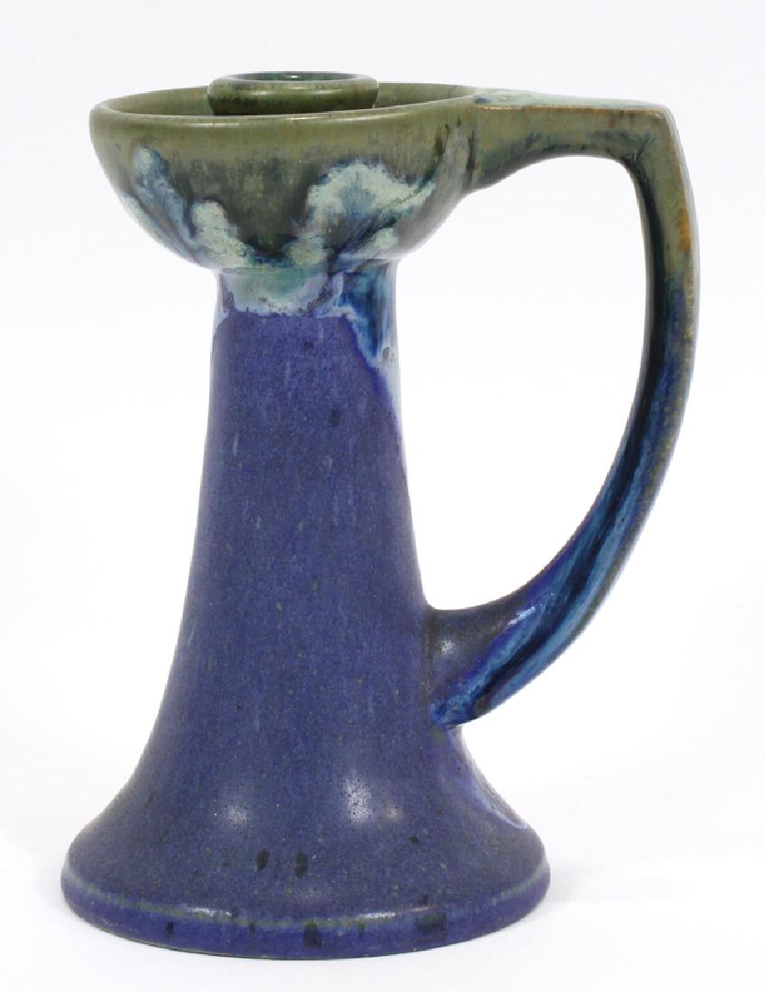 FULPER POTTERY CANDLESTICK, H 6 1/2", DIA 3 3/4" (1 of 4)