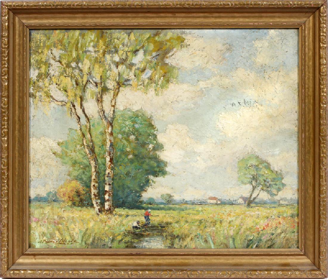 ARCHIE PALMER WIGLE OIL ON CANVAS LANDSCAPE (1 of 4)