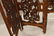INDONESIAN CARVED FOUR-PANEL TEAKWOOD SCREEN - 3