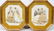 080343: SHADOW BOXES W/GODEY PRINTS, "MODES DE PARIS"