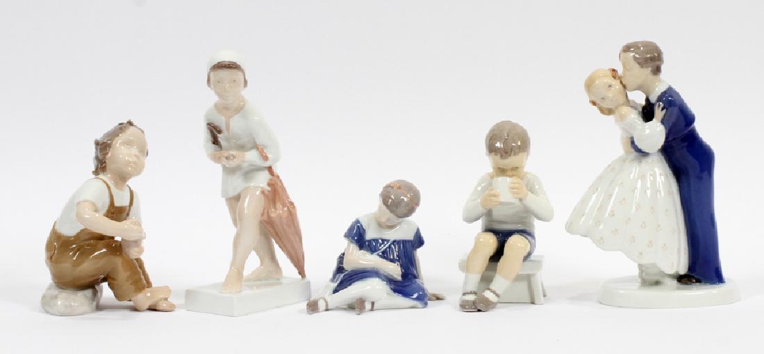BING & GRONDAHL, FIGURINES OF CHILDREN, 5 PCS: BING & GRONDAHL, FIGURINES OF CHILDREN, 5 PCS, H 3 1/2"-7 1/2" :Includes: #2275, 1713, 2162, 1526, 2055