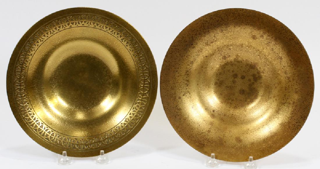 TIFFANY STUDIOS BRONZE DORE BOWLS, #1703, 1707: TIFFANY STUDIOS BRONZE DORE BOWLS, #1703, 1707 2 PCS, H 8 3/4"-9" 1703 and 1707.