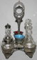 101647: AMERICAN VICTORIAN SILVERPLATE CRUET STAND