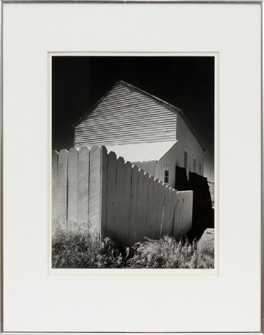 JOHN SEXTON PHOTOGRAPH, 1980: JOHN SEXTON (AMERICAN, B. 1953), PHOTOGRAPH, 1980, IMAGE: H 17 3/4", W 13 3/4", "WHITE CHURCH HORNITOS, CA" :Pencil signed and dated 1973 on the mat; no edition number; as per information from Sexton