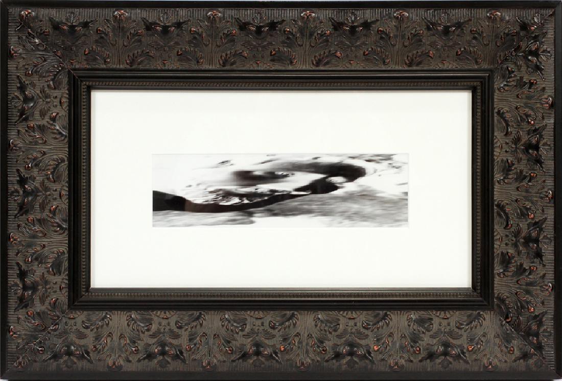 JEFF BASINKEWITZ PHOTOGRAPH, H 2", W 9 5/8": JEFF BASINKEWITZ [AMERICAN 20TH C] PHOTOGRAPH, H 2", W 9 5/8" :Framed size H 14 1/2" W 21 1/2"