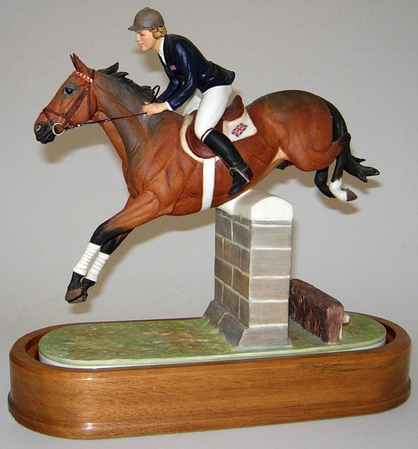 ROYAL WORCESTER 'STROLLER & MARION COAKES': ROYAL WORCESTER BONE CHINA FIGURE, 'STROLLER AND MARION COAKES', DORIS LINDNER, 1970, H 12":Limited edition of 750, made in England, on a wooden base. (rev.20071109)