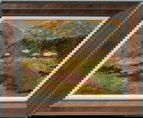 ATTRIBUTED TO LOVIS CORINTH [GERMAN, 1858-1925],: ATTRIBUTED TO LOVIS CORINTH [GERMAN, 1858-1925], OIL ON CANVAS, 14" X 18" Framed. Signed