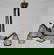 2088: FRENCH ART DECO POLISHED BRASS CHANDELIER, FIVE L