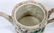 MAJOLICA POTTERY PITCHERS & TEAPOT, H 7"-8" - 3