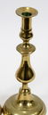 BRASS CANDLESTICKS, PAIR, H 11.5", DIA 4.5" - 2
