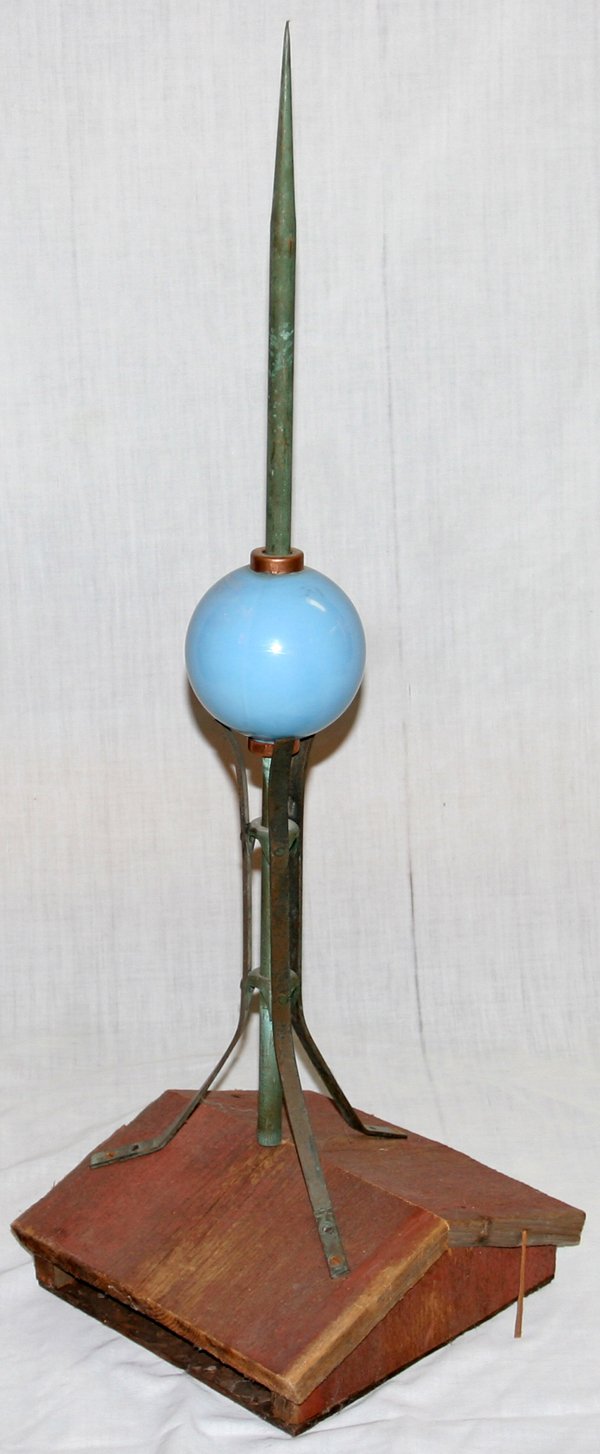 120144 AMERICAN ANTIQUE COPPER LIGHTNING ROD, H33"