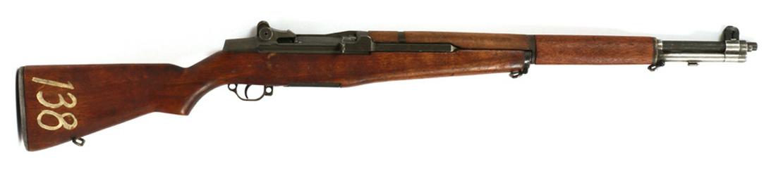 U.S. SPRINGFIELD, M1 GIRAND, SEMI-AUTOMATIC: U.S. SPRINGFIELD, M1 GIRAND, SEMI-AUTOMATIC, .30-06 CAL., C1942, L 24" BBL, #3307050 :A U.S. Springfield, M1 Girand, semi-automatic rifle, .30-06 caliber with an 8-round clip-fed internal magazine. 43