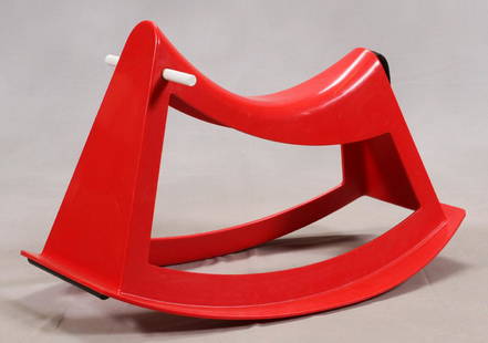 WILKHAHN 100TH ANNIVERSARY, ROCKING STRUCTURE: WILKHAHN 100TH ANNIVERSARY, SPECIAL EDITION BY DESIGNER WALTER PAPST, ROCKING STRUCTURE # 0545 H 22" W 19.25" L 35" :The 'Schaukelplastik', (rocking plastic), rocking sculpture designed by Walter Paps