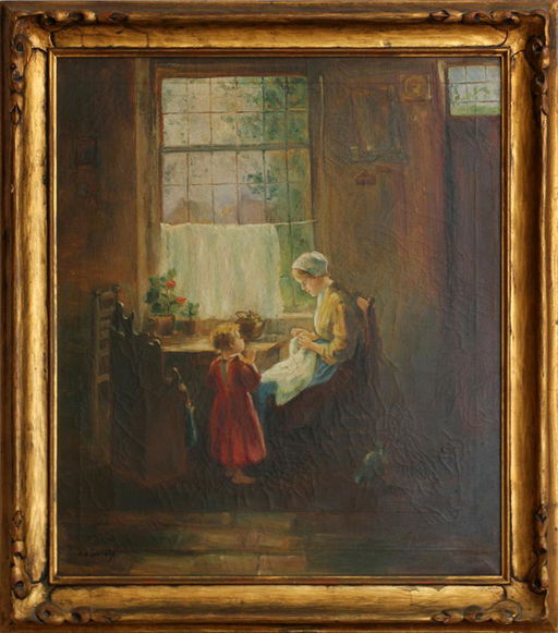 E V Conrady Dutch Oil On Canvas C 1900 Aug 17 2019