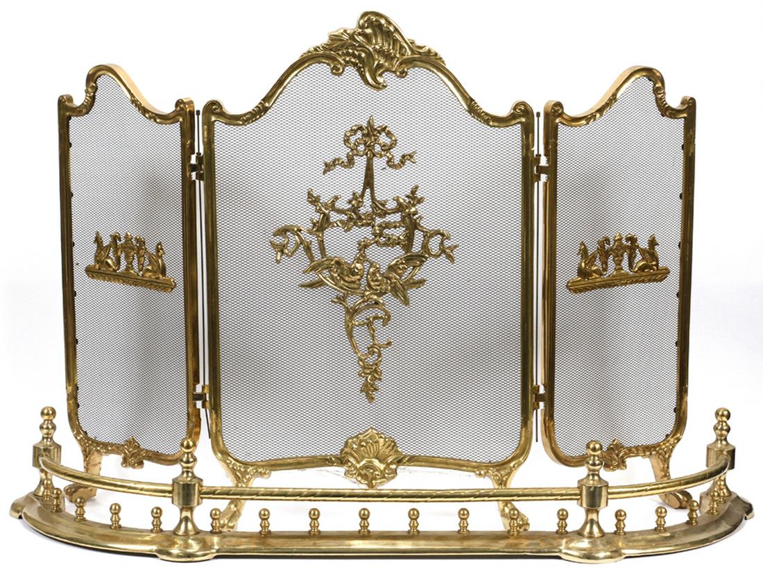 Brass Fireplace Fender Screen Aug 17 2019 Dumouchelles In Mi
