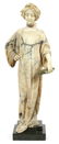 ITALIAN CARVED MARBLE MUSE HOLDING LYRE
